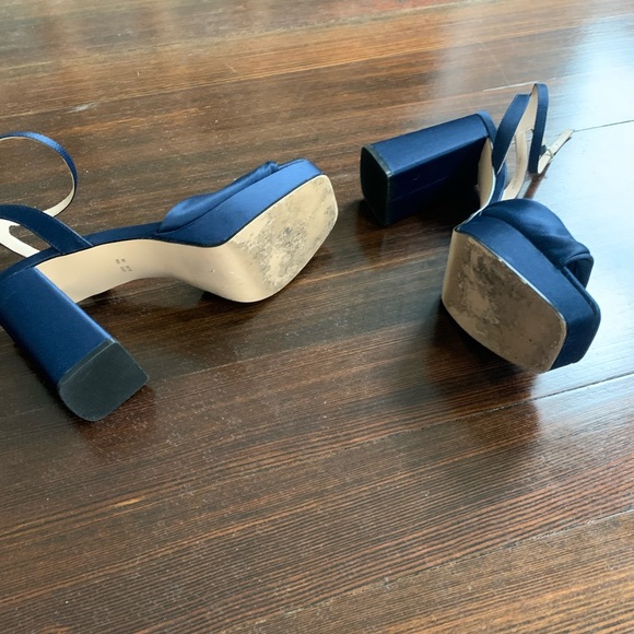 NINA blue platform sandals - Picture 6 of 6